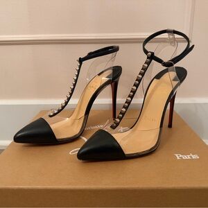 Louboutin Nosy Spikes 100 size 36
